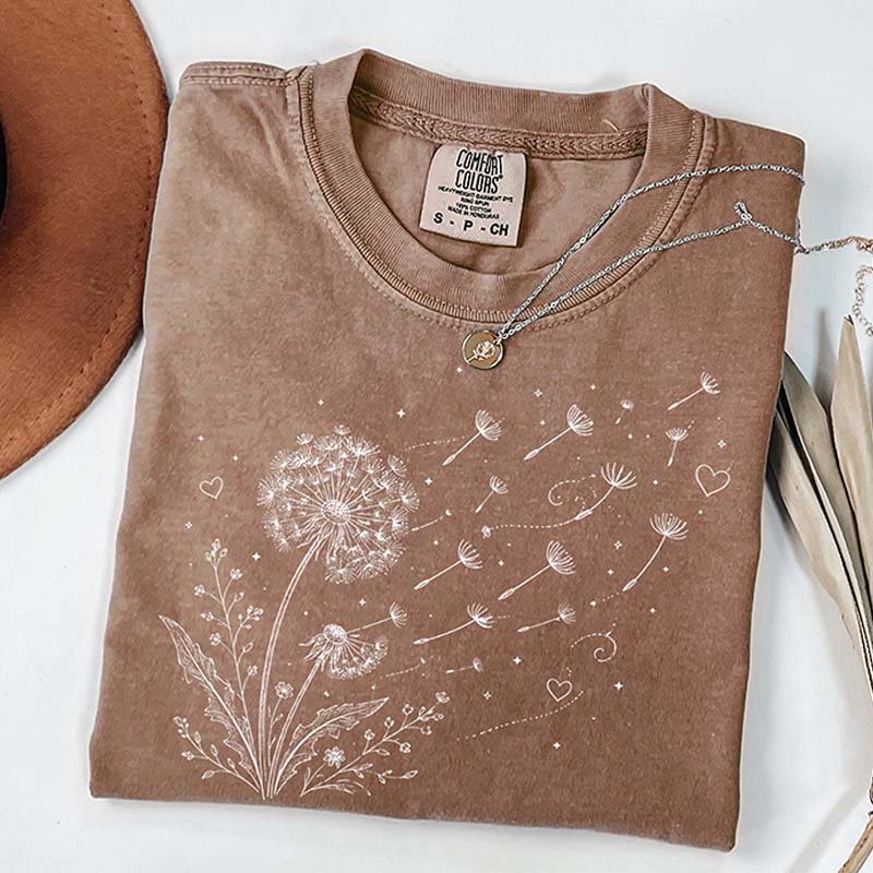Dandelion Wildflower Comfort Colors T-Shirt