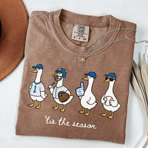 Funny Goose Game Day Baseball T-Shirt