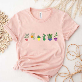 Gender Neutral Cute Rainbow Plant T-Shirt