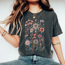 Chemise fleur sauvage esthétique de fleurs sauvages d'aquarelle de printemps
