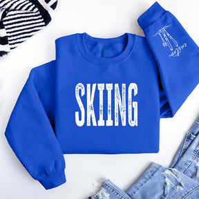 Personalized Skiing Adult Trip Sweatshirt