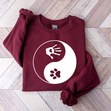 Yin and Yang Dog Paw Sweatshirt