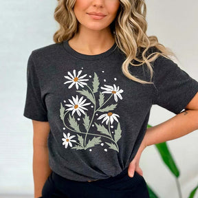 Daisy Floral Mothers Day Gift T-Shirt