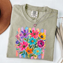 Comfort Colors Daisy Brushstroke Floral T-Shirt