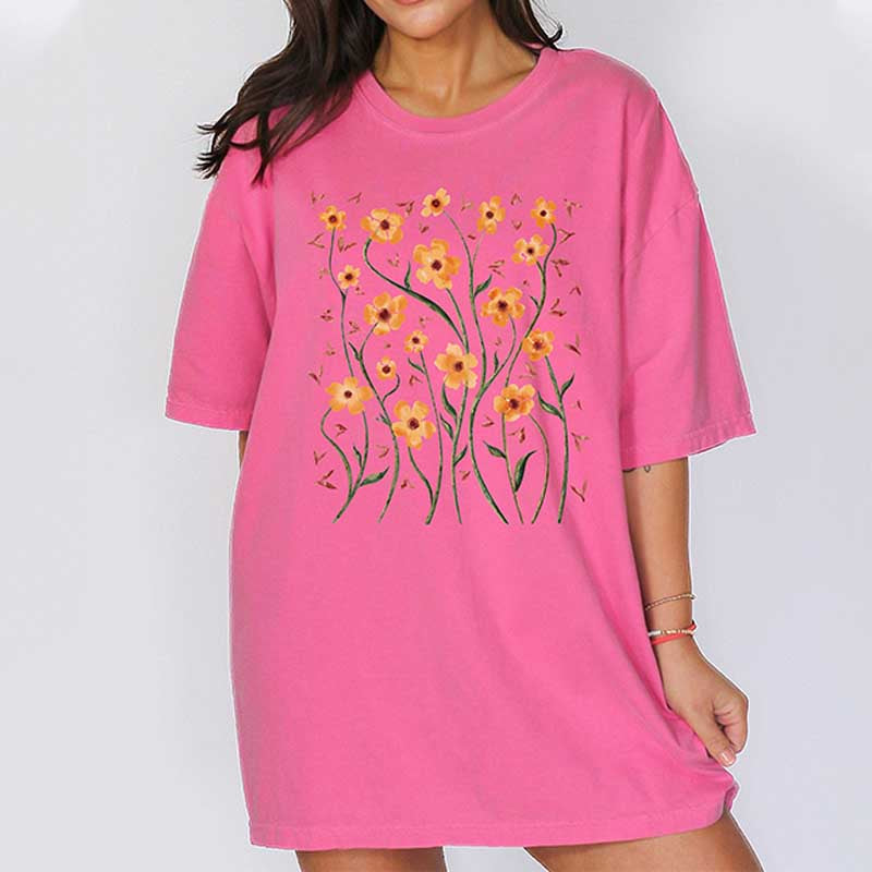 Boho Wildflowers Floral Granma T-Shirt