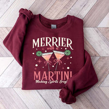 Merrier With A Martini Sweatshirt