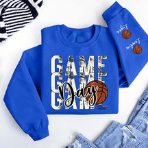 Custom Basketball Name on Sleeve Sweatshirt