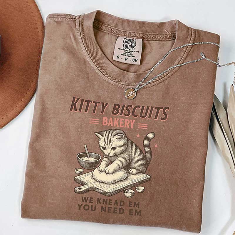 Cat Biscuit Maker We Knead Em You Need Em T-Shirt