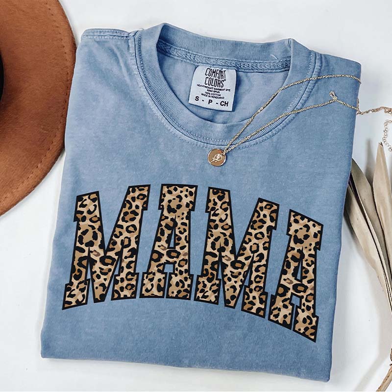 Leopard Print Mama T-Shirt