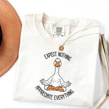 Yoga Expect Nothing Appreciate Everything T-Shirt