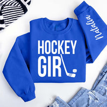 Custom Hockey Girl Sweatshirt