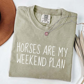 Horses Are My Weekend Plan T-Shirt