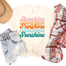 Retro Sunshine Hiking Summer Vacation T-Shirt