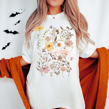 Pressed Flowers Vintage Nature Lover T-Shirt