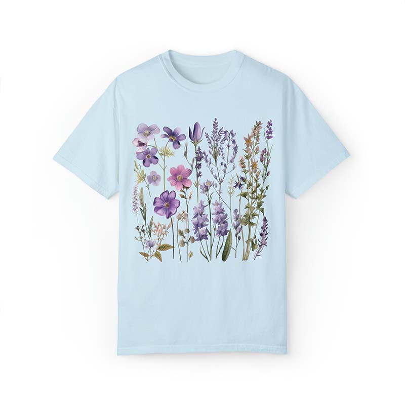 Boho Flowers Lavender T-Shirt