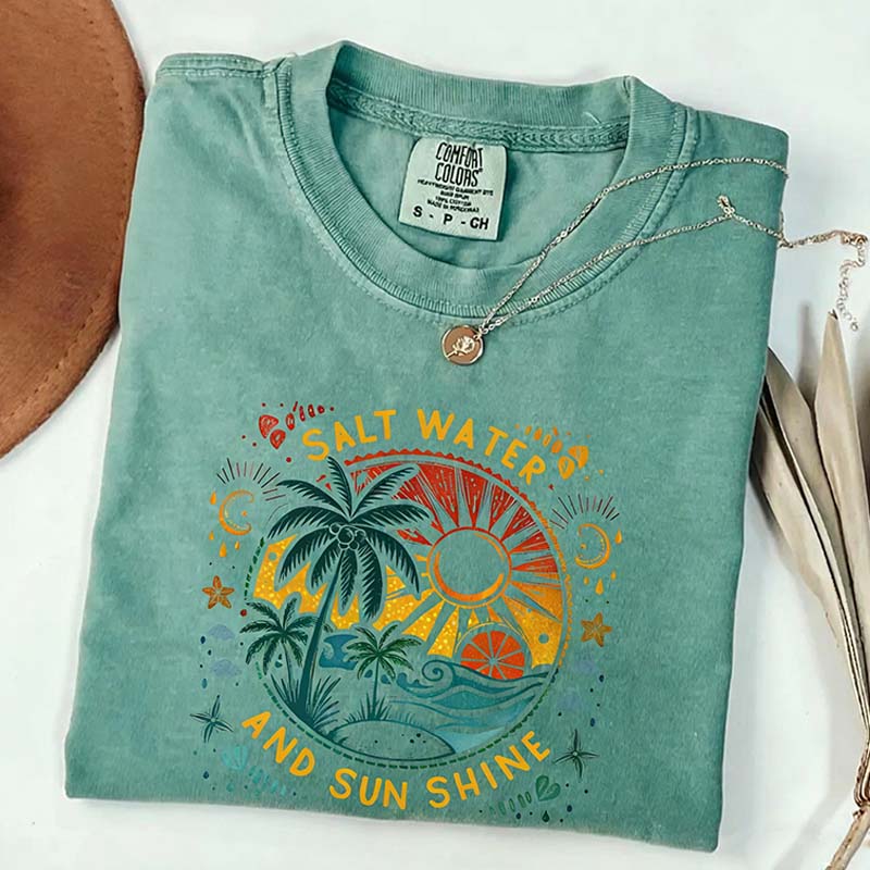 Comfort Colors Salt Water And Sun Shine T-Shirt