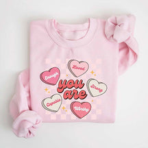 Retro Teacher Valentines Sweatshirt