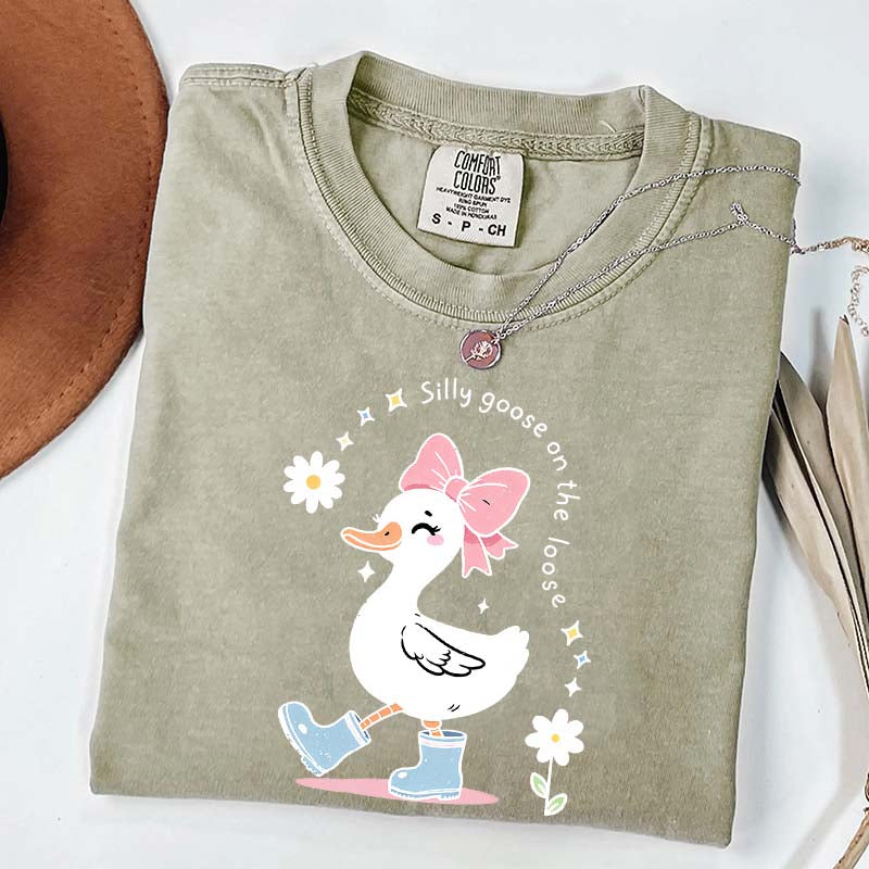 Silly Goose On The Loose Floral T-Shirt