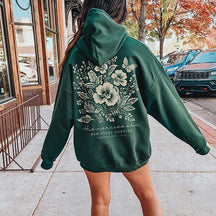 Merch Butterfly Religous Floral Hoodie