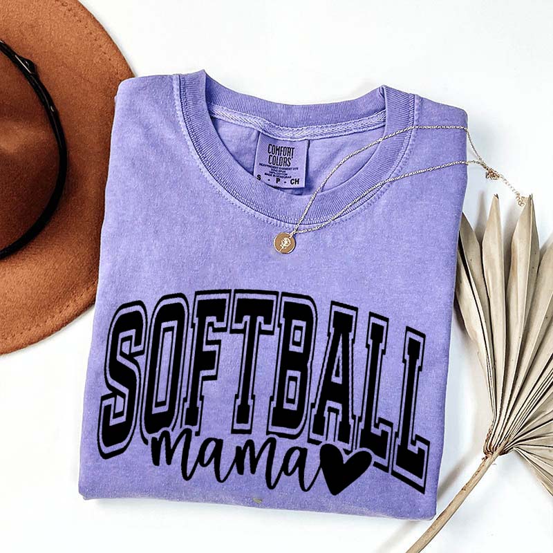Softball Mama Comfort Color T-Shirt