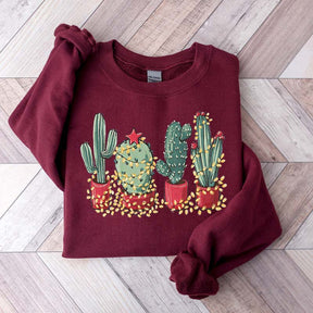 Christmas Cactus Cute Sweatshirt