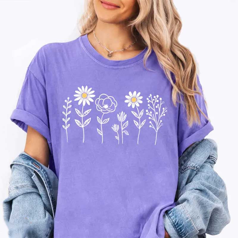 Botanical Floral Cottagecore T-Shirt