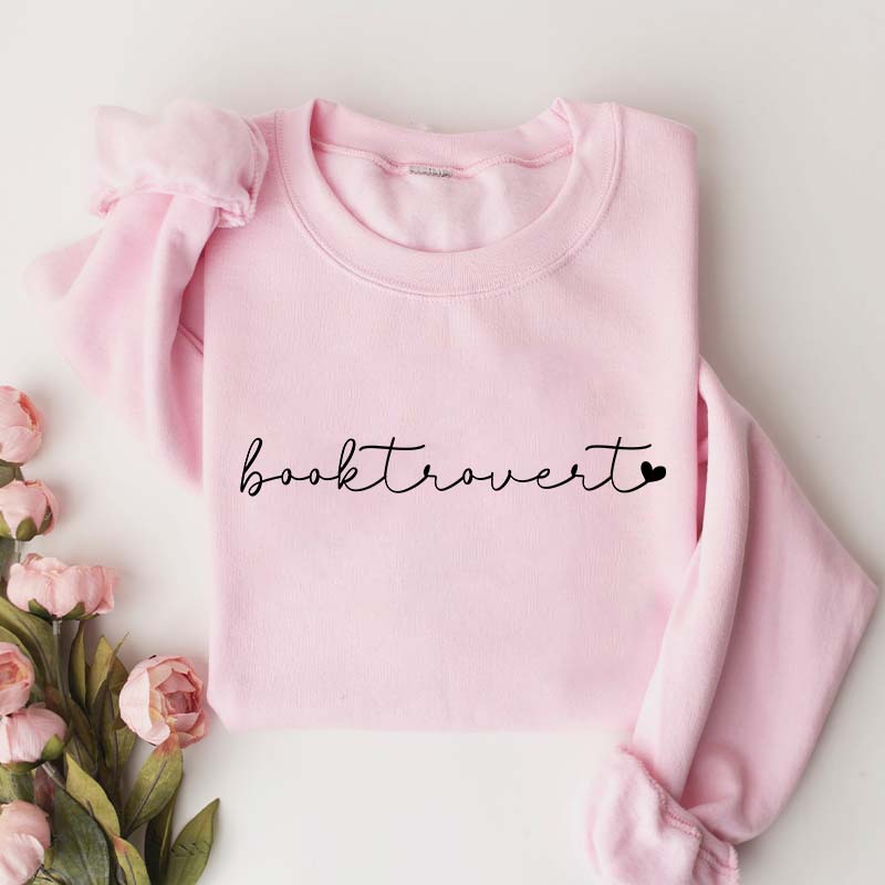 Booktrovert Heart Sweatshirt