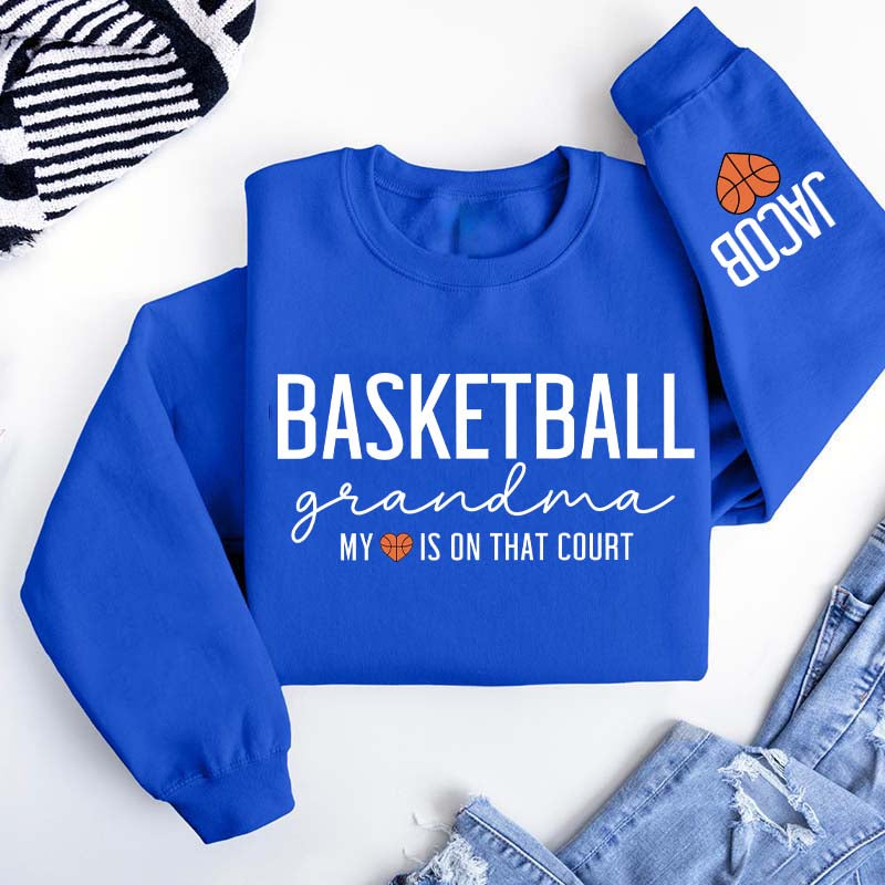 Personalized Nana Basketball Grandma Sweatshirt