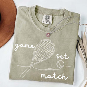 Tennis Game Set Match T-Shirt
