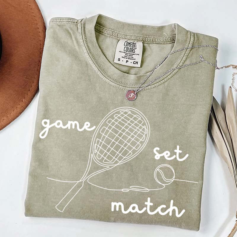 Tennis Game Set Match T-Shirt