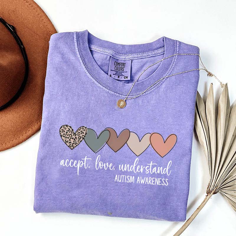 Accept Love Understand Autism Acceptance T-Shirt