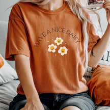 Have A Nice Daisy Happy Face T-Shirt