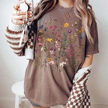 Boho Wildflowers & Bees Garden T-Shirt