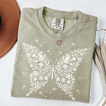 Floral Butterfly Dandelion Wildflower T-Shirt
