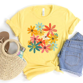 Retro Comfort Colors Floral T-Shirt