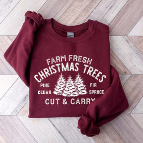 Farm Fresh Christmas Trees Cut & Carry Sweatshirt