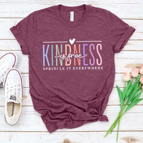 Cute Kindness Is Free Simple T-Shirt