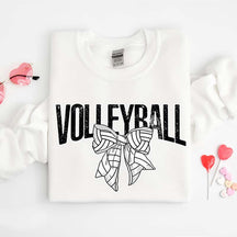 Retro Volleyball Bow Sweatshirt