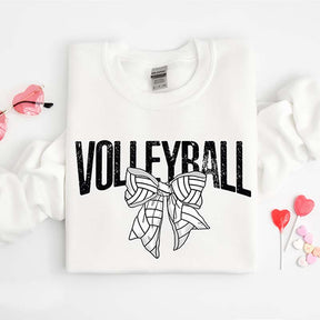 Retro Volleyball Bow Sweatshirt