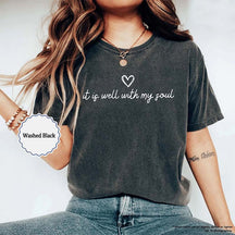It Is Well With My Soul Minimalist Religious T-Shirt