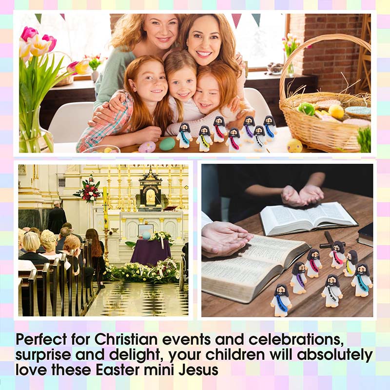 Pocket Jesus Loves You hurch Christmas Party Favors Baptism Gifts Figurines