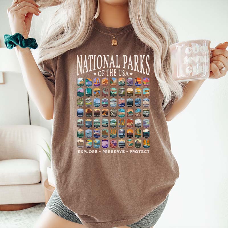 US National Park Camping T-Shirt