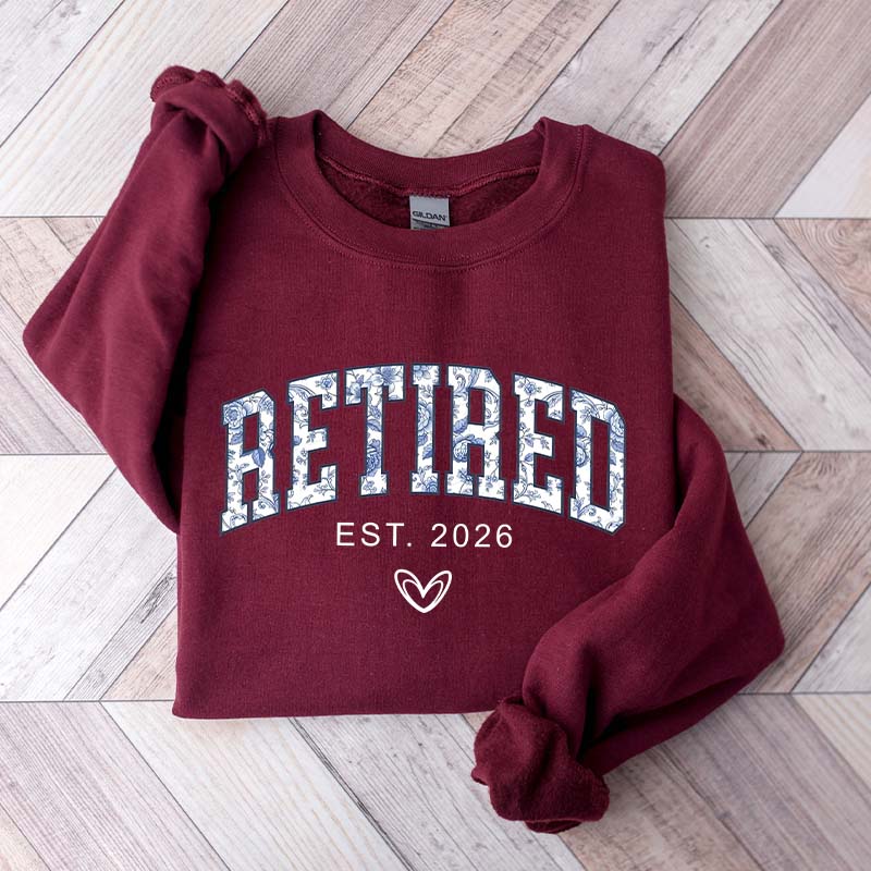Floral Retired Est 2026 Sweatshirt