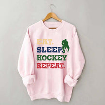 Eat Sleep Hockey Repeat Sweatshirt
