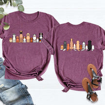 Vintage Retro Dog Breeds Funny T-Shirt