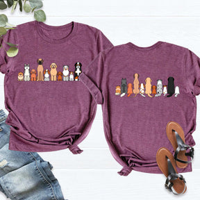 Vintage Retro Dog Breeds Funny T-Shirt
