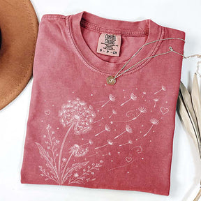 Dandelion Wildflower Comfort Colors T-Shirt