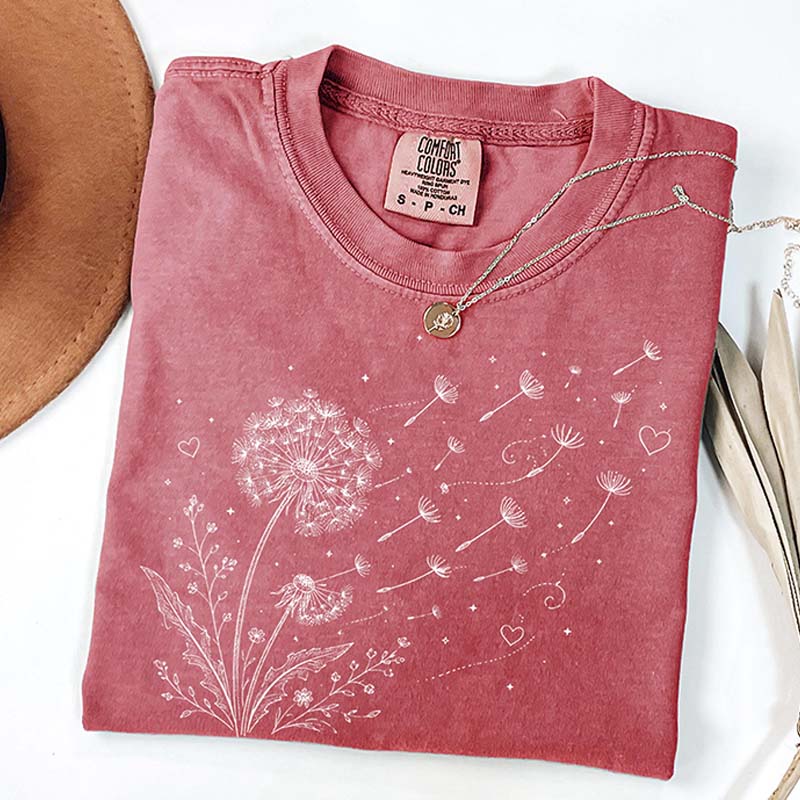 Dandelion Wildflower Comfort Colors T-Shirt