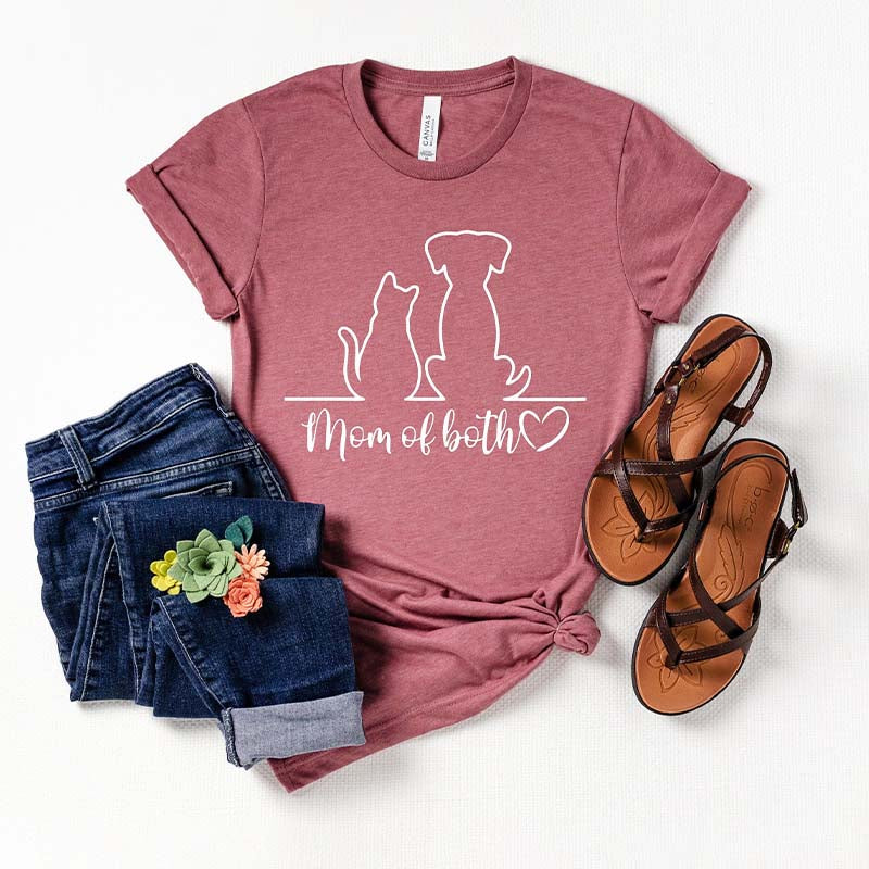 Mom Of Both Dog And Cat T-Shirt