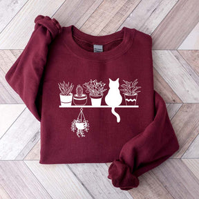 Cats And Plants Sweatshirt
